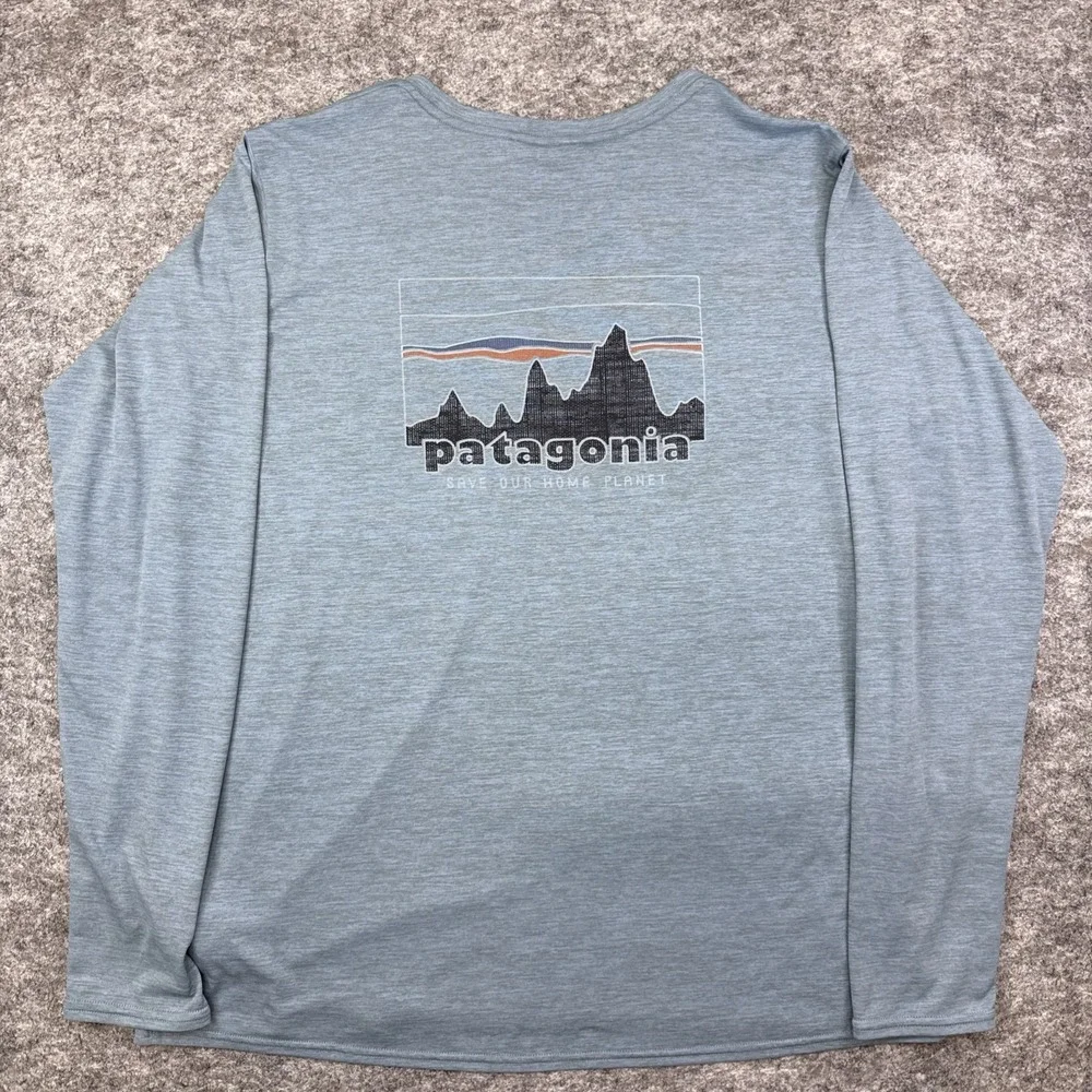 Patagonia capilene cool daily shirt women's XL blue active performance hike camp - Picture 4 of 10